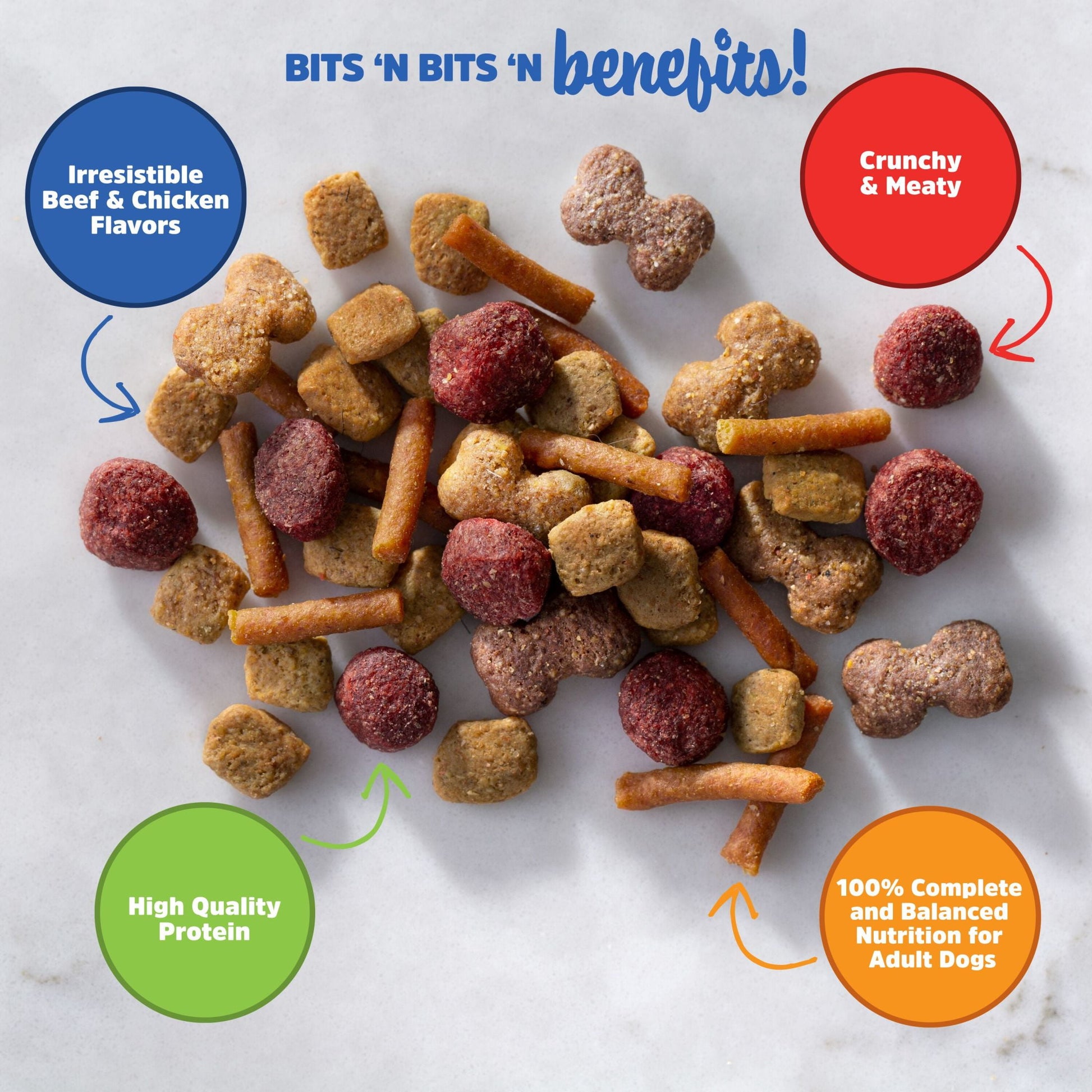 Mini Bits Small Breed Savory Beef & Chicken Flavors Dry Dog Food, 16 Lb. Bag