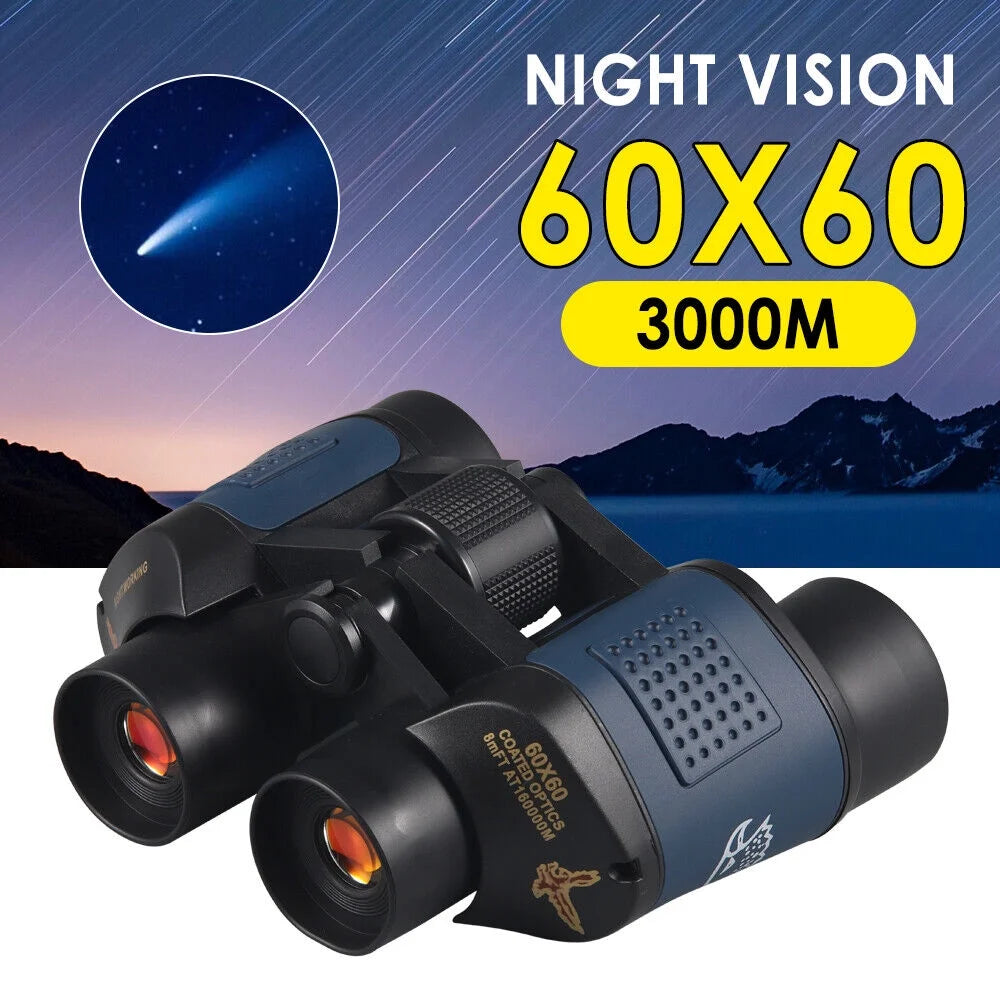 60X60 Binoculars Day and Night Vision BAK4 Prism High Power Can Be Sightseeing