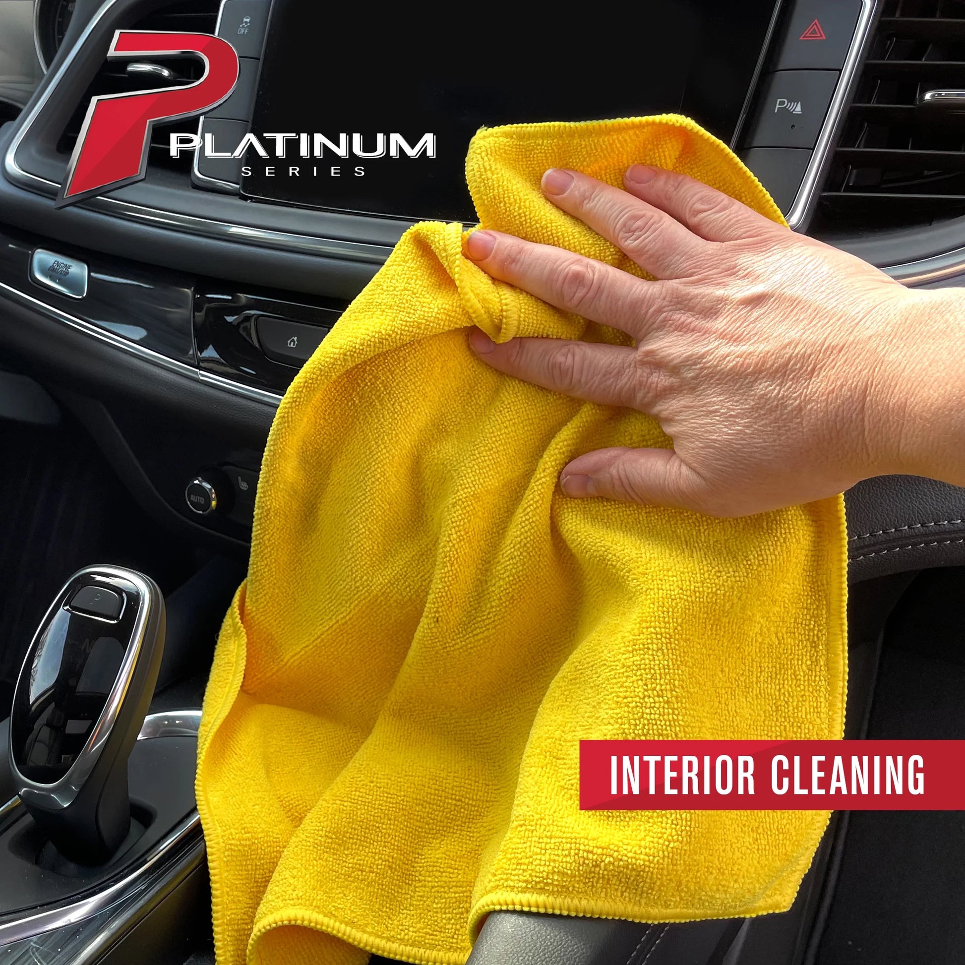 Heavy Duty Multi-Purpose Microfiber Detailing Towel, 40 Pack, Yellow