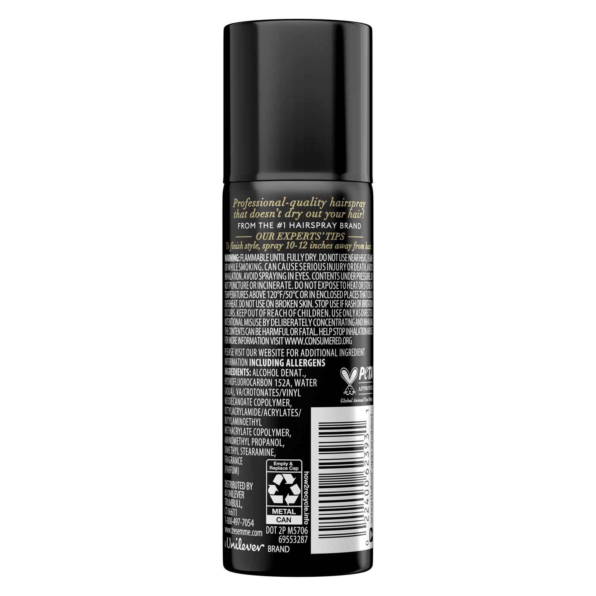 Tresemme Hair Spray Extra Hold Anti-Frizz Hairspray with All-Day Humidity Resistance 1.5 Oz