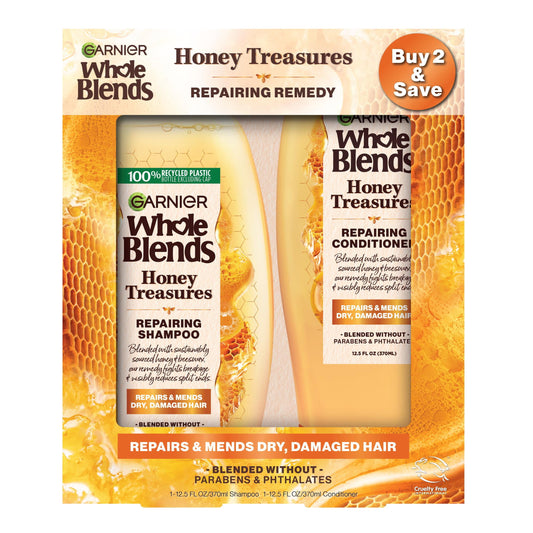 Whole Blends Honey Treasures Shampoo and Conditioner Set, for Damaged Hair, 1 Kit