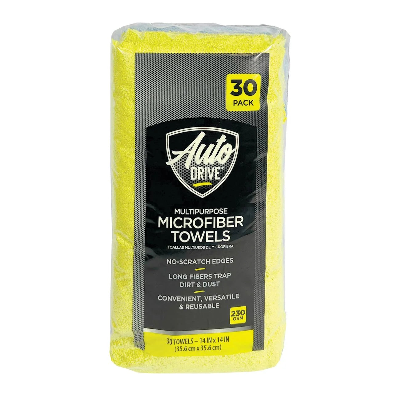 Multipurpose Microfiber Towels 14" X 14", Multicolor, 30 Count