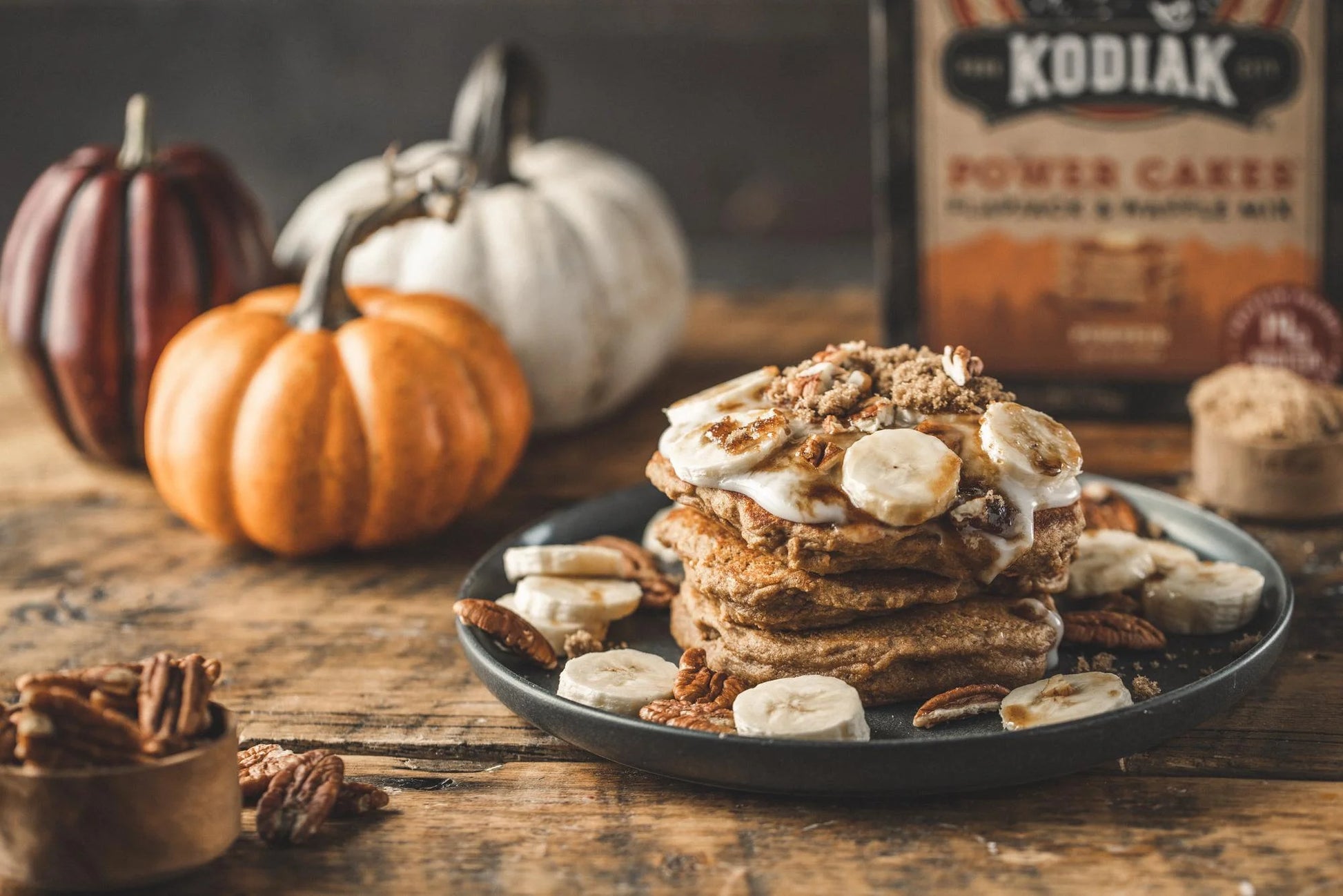 Protein-Packed Power Cakes Pumpkin Flapjack and Waffle Mix, 18 Oz Box