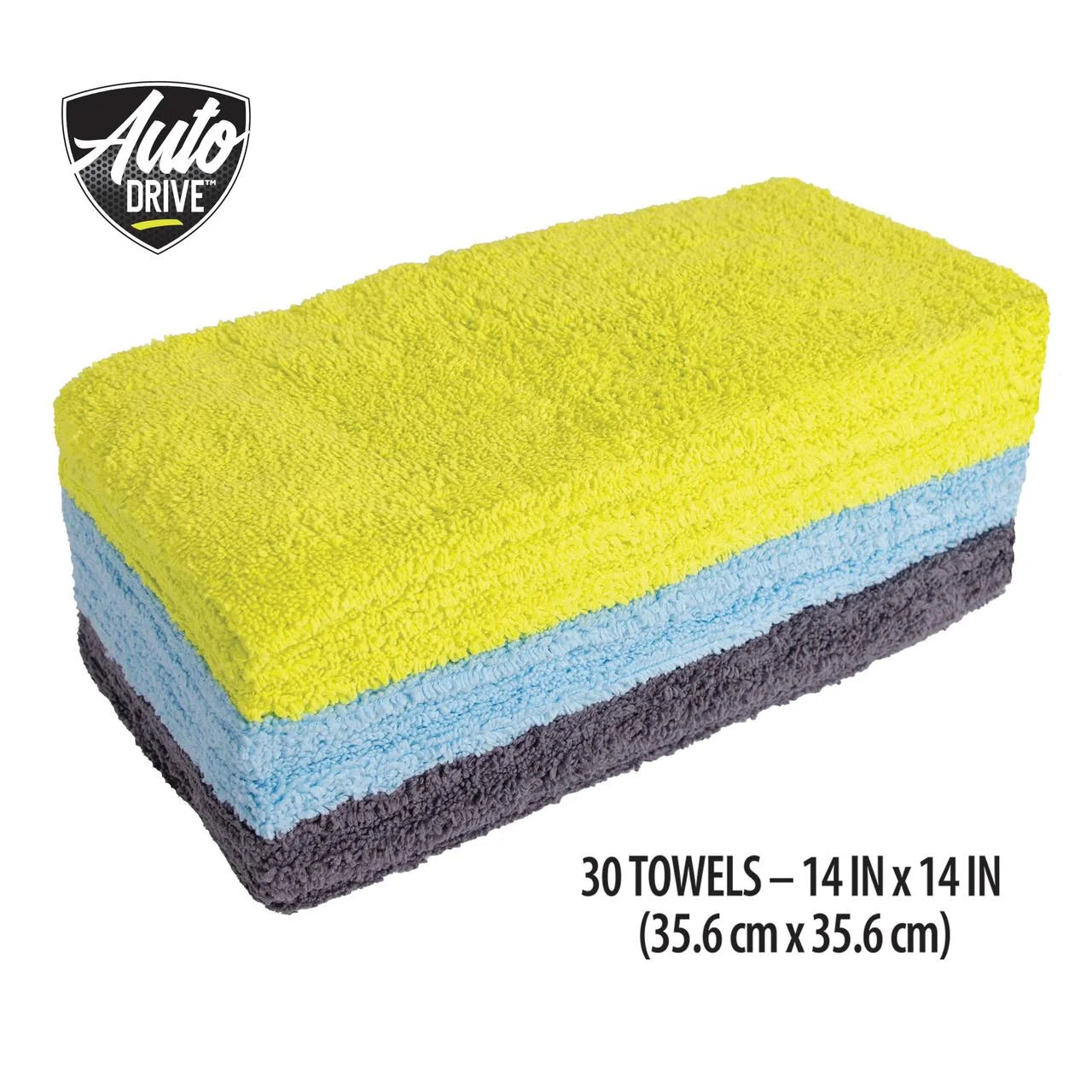 Multipurpose Microfiber Towels 14" X 14", Multicolor, 30 Count