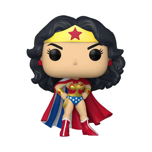 Funko POP Heroes: Wonder Woman 80th - Wonder Woman (Classic with Cape), Multicolor, Standard, (55008)